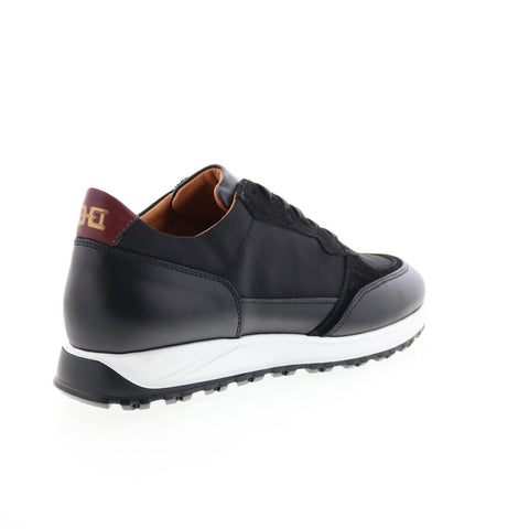 Bruno Magli Holden BM1HDNA0 Mens Black Leather Lifestyle Sneakers Shoes