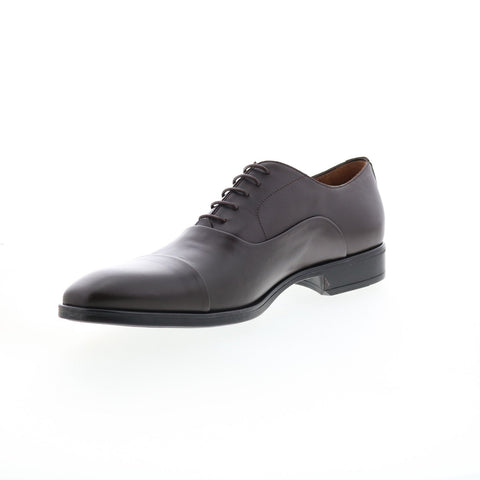 Bruno Magli Locascio BM1LOCC0P Mens Brown Oxfords & Lace Ups Cap Toe Shoes