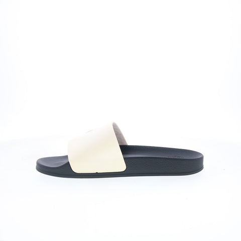 Bruno Magli Messe BM1MESG6P Mens White Synthetic Slip On Slides Sandals Shoes
