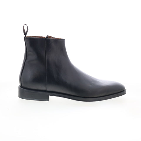 Bruno Magli Nomad BM1NMDA0P Mens Black Leather Zipper Casual Dress Boots