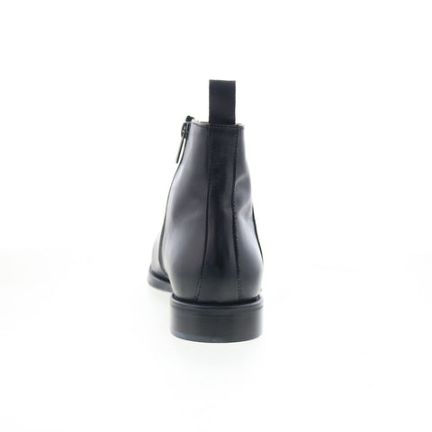 Bruno Magli Nomad BM1NMDA0P Mens Black Leather Zipper Casual Dress Boots