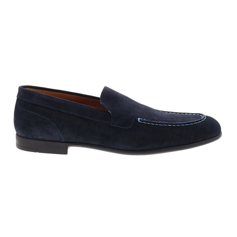 Bruno Magli Sino BM1SINN1 Mens Blue Suede Loafers & Slip Ons Casual Shoes