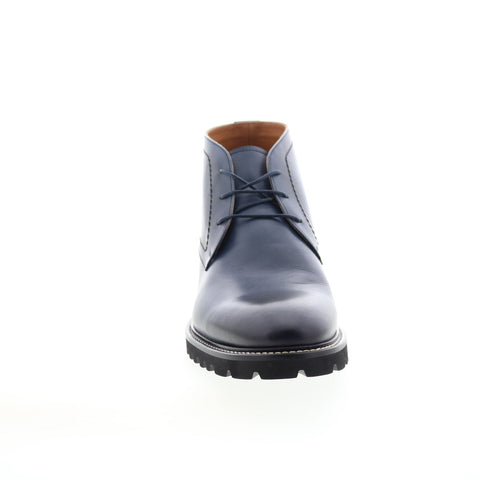 Bruno Magli Vicolo BM2VICN0 Mens Blue Leather Lace Up Chukka Boots