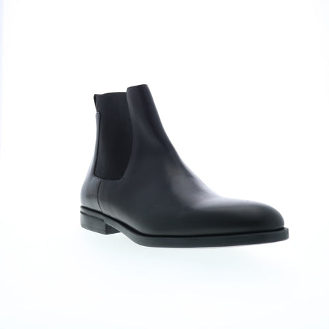 Bruno Magli Byron BM3BYRA0 Mens Black Leather Slip On Chelsea Boots