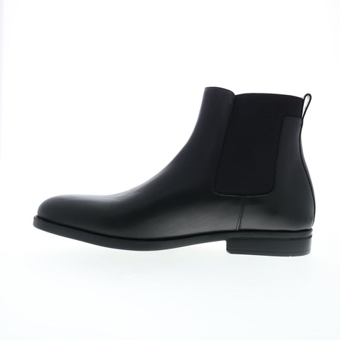 Bruno Magli Byron BM3BYRA0 Mens Black Leather Slip On Chelsea Boots