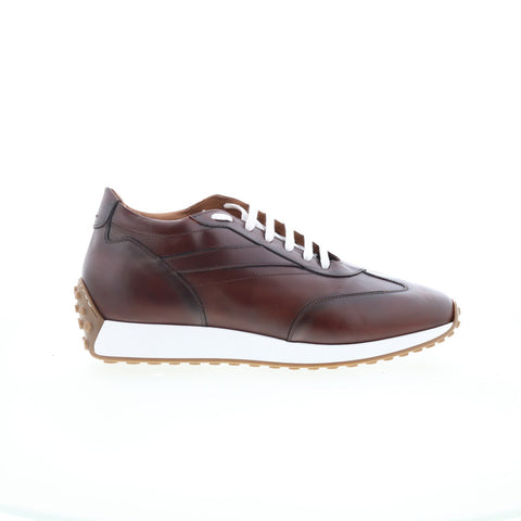 Bruno Magli Duccio BM3DCOE0 Mens Brown Leather Lifestyle Sneakers Shoes