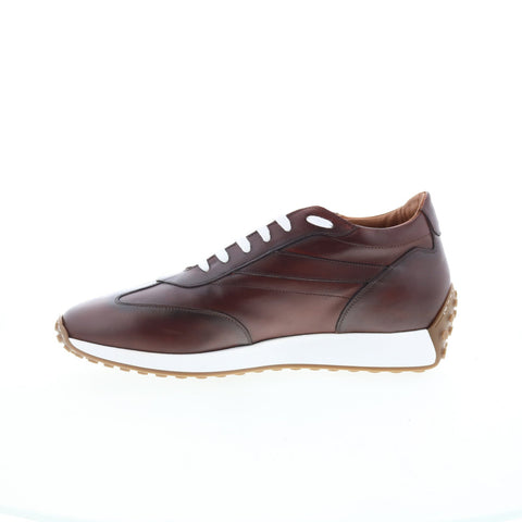 Bruno Magli Duccio BM3DCOE0 Mens Brown Leather Lifestyle Sneakers Shoes