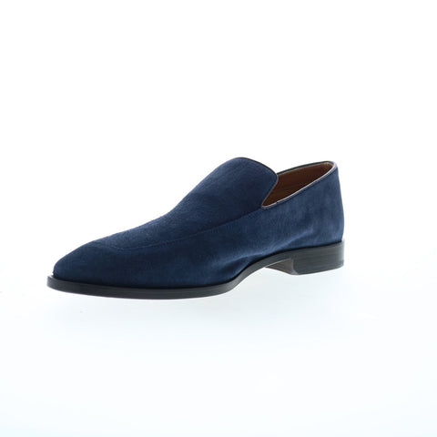 Bruno Magli Ivan BM3IVNN1 Mens Blue Suede Loafers & Slip Ons Casual Shoes