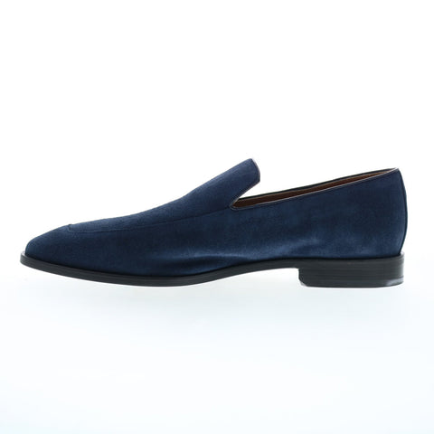 Bruno Magli Ivan BM3IVNN1 Mens Blue Suede Loafers & Slip Ons Casual Shoes