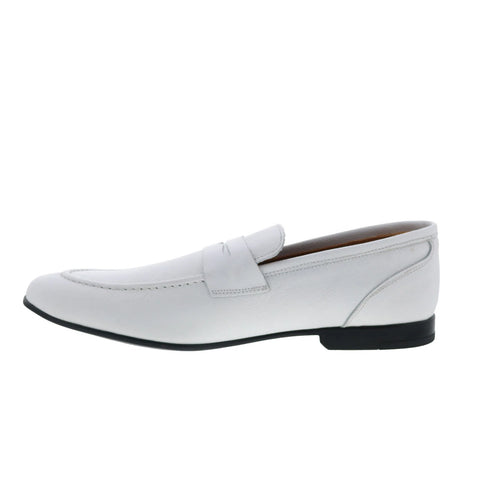 Bruno Magli Lastra BM3LASG3 Mens White Loafers & Slip Ons Penny Shoes