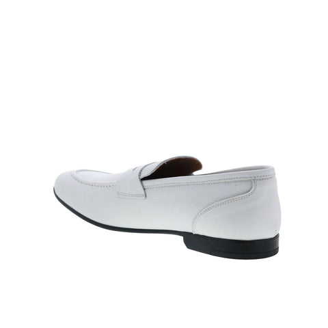 Bruno Magli Lastra BM3LASG3 Mens White Loafers & Slip Ons Penny Shoes