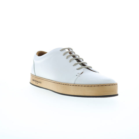 Bruno Magli Trento BM3TREG0 Mens White Leather Lifestyle Sneakers Shoes