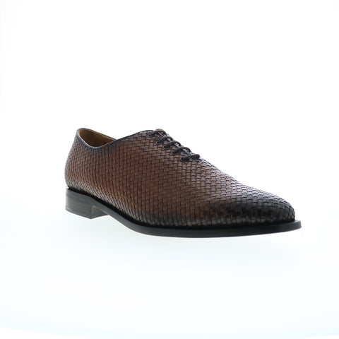 Bruno Magli Veleno Woven BM3VELC8W Mens Brown Oxfords Plain Toe Shoes