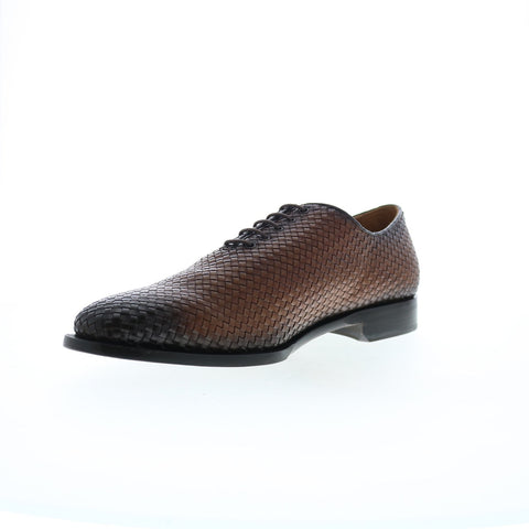 Bruno Magli Veleno Woven BM3VELC8W Mens Brown Oxfords Plain Toe Shoes