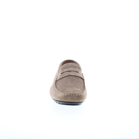 Bruno Magli Xane BM3XNEO2 Mens Gray Suede Loafers & Slip Ons Moccasin Shoes