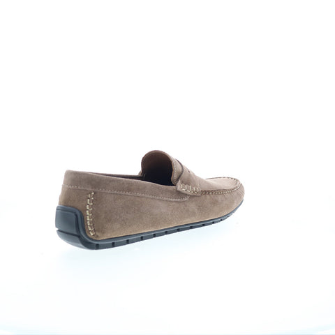 Bruno Magli Xane BM3XNEO2 Mens Gray Suede Loafers & Slip Ons Moccasin Shoes