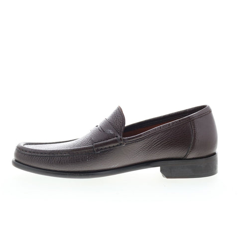 Bruno Magli Tonio BM4TONC5 Mens Brown Leather Loafers & Slip Ons Penny Shoes