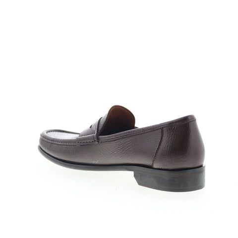 Bruno Magli Tonio BM4TONC5 Mens Brown Leather Loafers & Slip Ons Penny Shoes