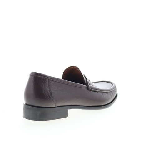 Bruno Magli Tonio BM4TONC5 Mens Brown Leather Loafers & Slip Ons Penny Shoes