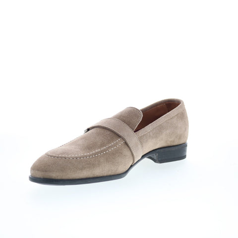 Bruno Magli Arlo BM5ARLG1 Mens Gray Suede Loafers & Slip Ons Casual Shoes