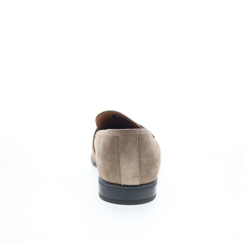 Bruno Magli Arlo BM5ARLG1 Mens Gray Suede Loafers & Slip Ons Casual Shoes