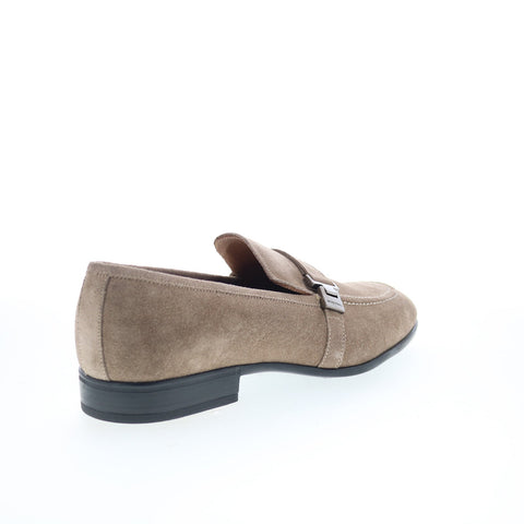 Bruno Magli Arlo BM5ARLG1 Mens Gray Suede Loafers & Slip Ons Casual Shoes