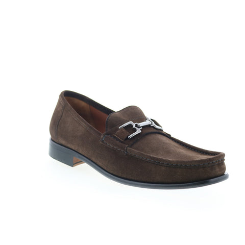 Bruno Magli Trieste BM5TRIC1 Mens Brown Suede Loafers & Slip Ons Casual Shoes