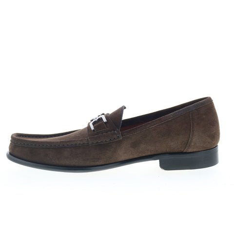 Bruno Magli Trieste BM5TRIC1 Mens Brown Suede Loafers & Slip Ons Casual Shoes