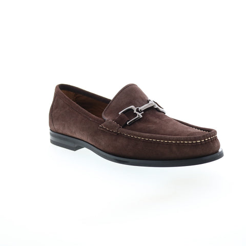 Bruno Magli Enrico BM1ENRC1 Mens Brown Suede Loafers & Slip Ons Casual Shoes