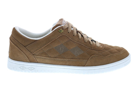 British Knights Quilts BMQUILS-2584 Mens Brown Suede Lifestyle Sneakers Shoes