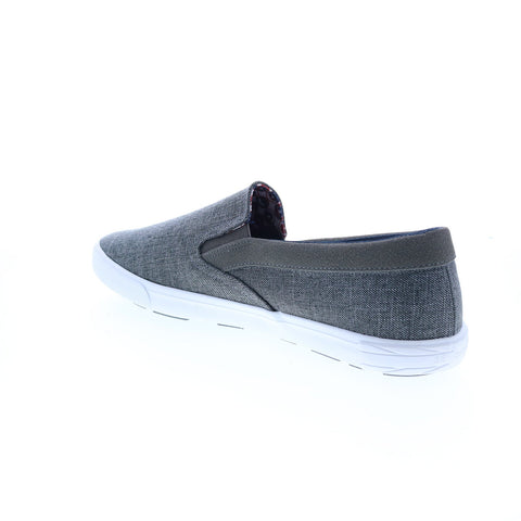 Ben Sherman Pete Slip On BNM00004 Mens Gray Canvas Lifestyle Sneakers Shoes