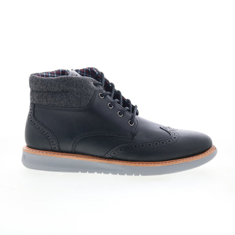 Ben Sherman Omega Casual Wingtip Boot Mens Black Casual Dress Boots