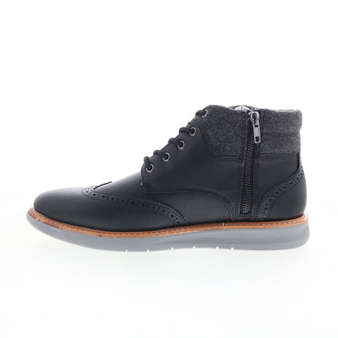 Ben Sherman Omega Casual Wingtip Boot Mens Black Casual Dress Boots