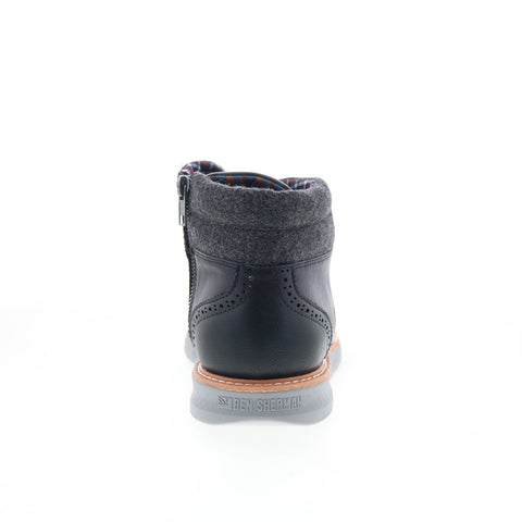 Ben Sherman Omega Casual Wingtip Boot Mens Black Casual Dress Boots