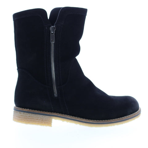 Bos. & Co. Boba Womens Black Suede Zipper Casual Dress Boots