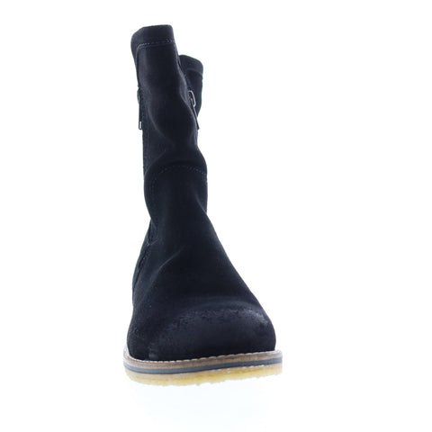 Bos. & Co. Boba Womens Black Suede Zipper Casual Dress Boots