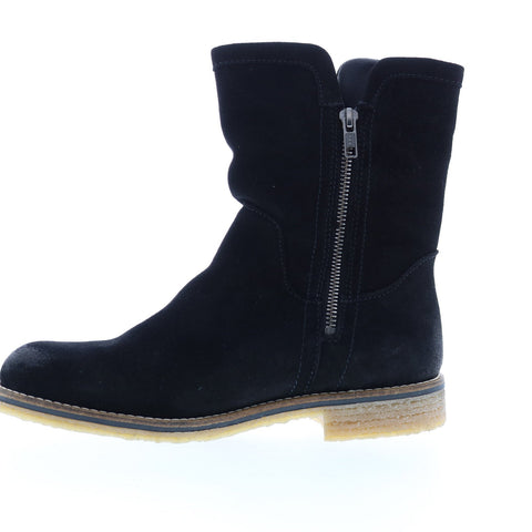 Bos. & Co. Boba Womens Black Suede Zipper Casual Dress Boots