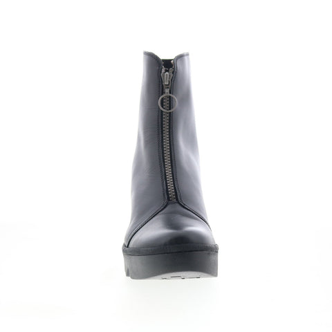 Fly London Boce BOCE457FLY-000 Womens Black Leather Casual Dress Boots