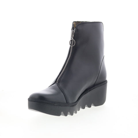 Fly London Boce BOCE457FLY-000 Womens Black Leather Casual Dress Boots