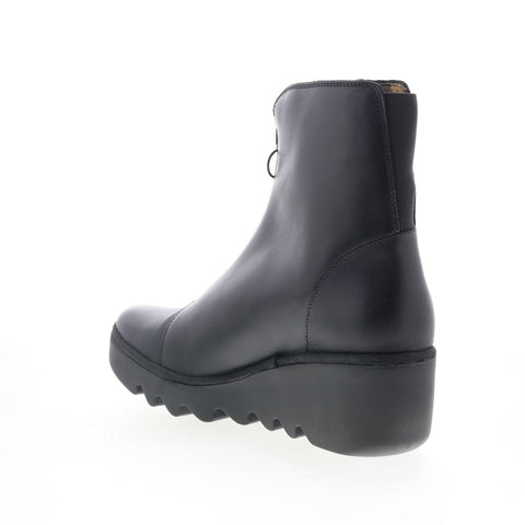 Fly London Boce BOCE457FLY-000 Womens Black Leather Casual Dress Boots