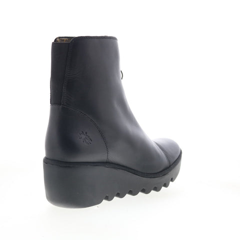Fly London Boce BOCE457FLY-000 Womens Black Leather Casual Dress Boots