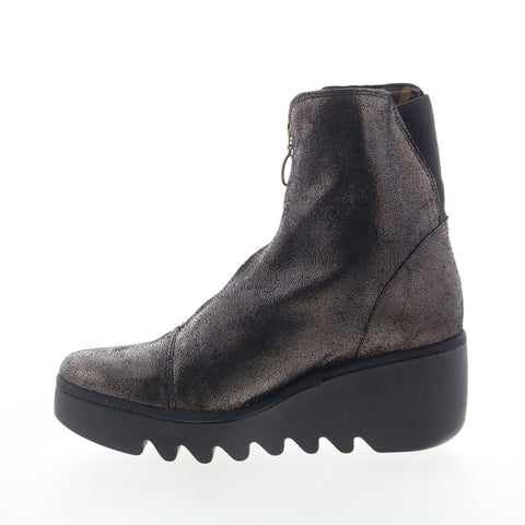 Fly London Boce BOCE457FLY-004 Womens Gray Leather Casual Dress Boots