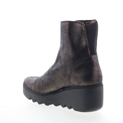 Fly London Boce BOCE457FLY-004 Womens Gray Leather Casual Dress Boots