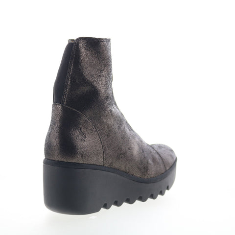 Fly London Boce BOCE457FLY-004 Womens Gray Leather Casual Dress Boots