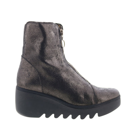 Fly London Boce BOCE457FLY-004 Womens Gray Leather Casual Dress Boots