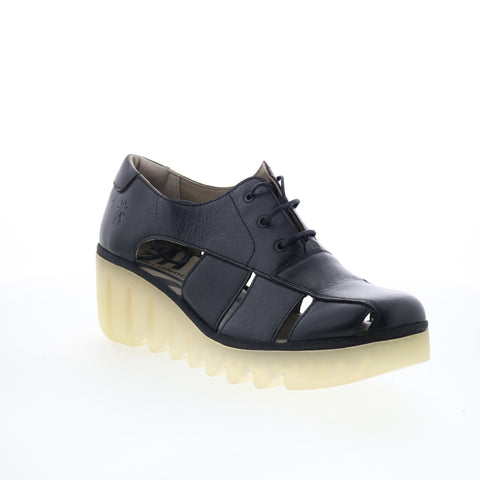 Fly London Bogi BOGI466FLY-000 Womens Black Oxfords & Lace Ups Casual Shoes