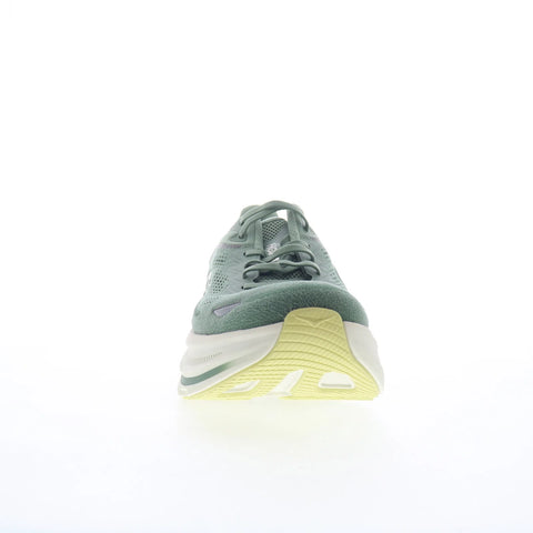 Hoka Bondi 9 1162011-SNTF Mens Green Canvas Lace Up Athletic Running Shoes