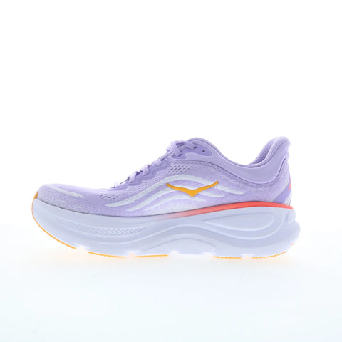 Hoka Bondi 9 1162012-AGH Womens Purple Mesh Lace Up Athletic Running Shoes