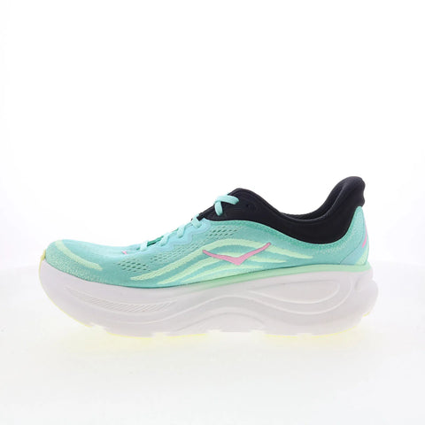 Hoka Bondi 9 1162012-BTF Womens Blue Mesh Lace Up Athletic Running Shoes