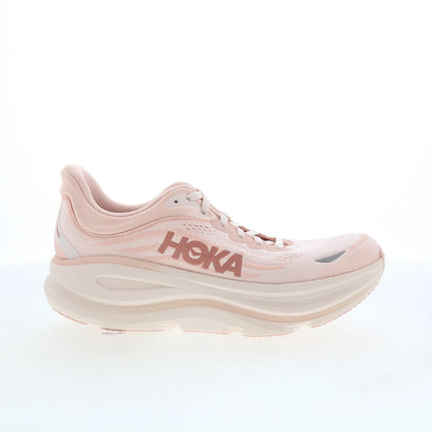 Hoka Bondi 9 1162012-RLTT Womens Pink Mesh Lace Up Athletic Running Shoes